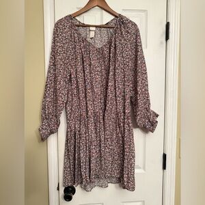 New H&M Multicolor Floral boho prairie Bohemn dress xsmall Anthropologie $79